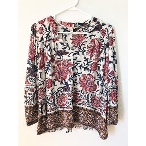 Lucky Brand Floral Bird Top